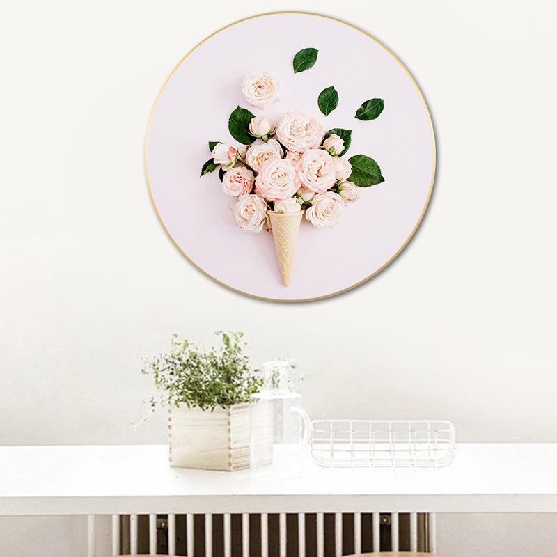 Floral Print Photography Painting Nordic Style Canvas Wall Decor, Multiple Sizes Clearhalo 'Arts' 'Canvas Art' 1762861