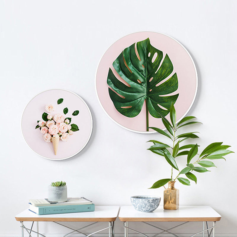 Floral Print Photography Painting Nordic Style Canvas Wall Decor, Multiple Sizes Green Clearhalo 'Arts' 'Canvas Art' 1762880