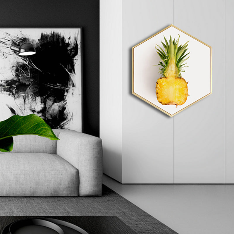 Scandinavian Style Tasty Fruits Canvas Light Color Textured Art Print for Dining Room Clearhalo 'Arts' 'Canvas Art' 1762890