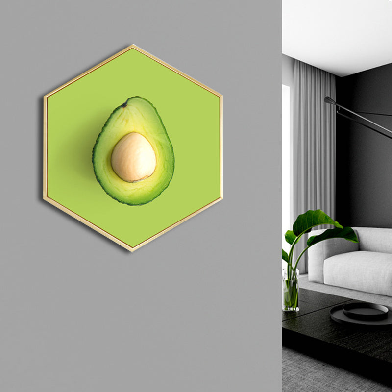 Scandinavian Style Tasty Fruits Canvas Light Color Textured Art Print for Dining Room Clearhalo 'Arts' 'Canvas Art' 1762896