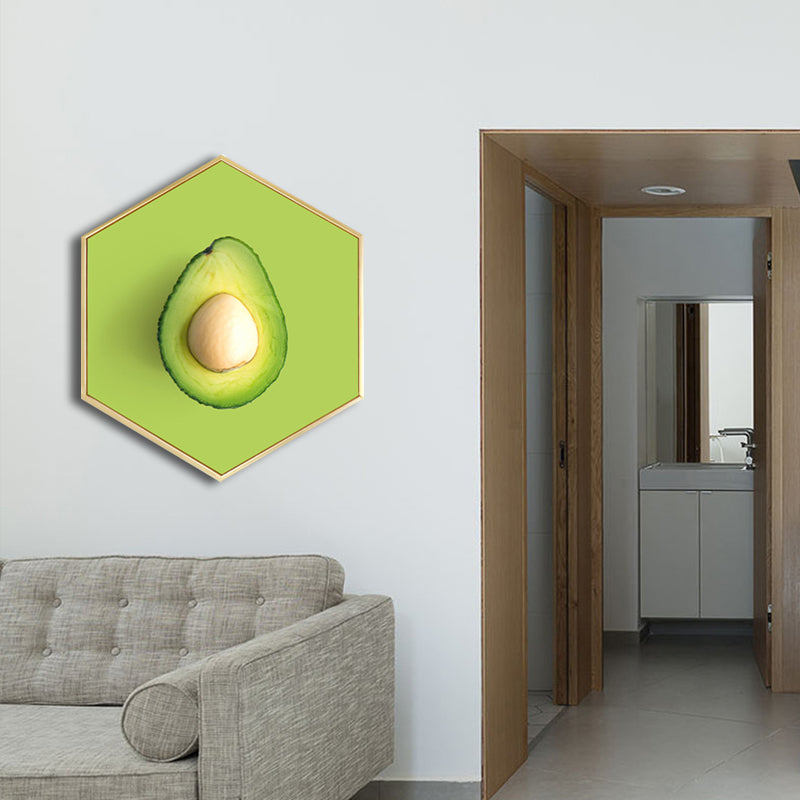 Scandinavian Style Tasty Fruits Canvas Light Color Textured Art Print for Dining Room Clearhalo 'Arts' 'Canvas Art' 1762897