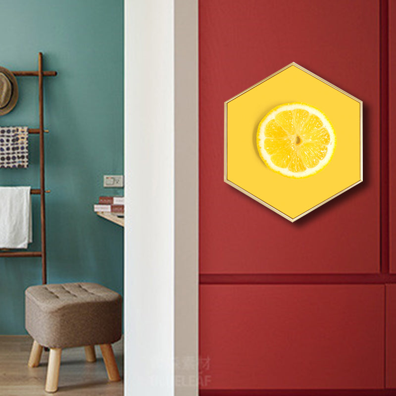 Scandinavian Style Tasty Fruits Canvas Light Color Textured Art Print for Dining Room Clearhalo 'Arts' 'Canvas Art' 1762900