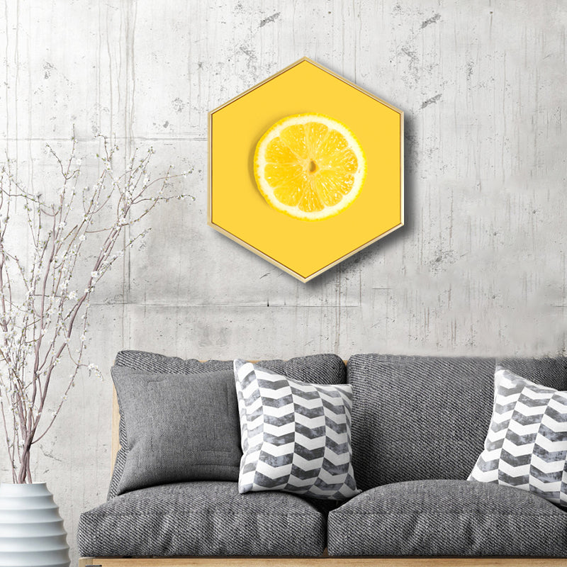 Scandinavian Style Tasty Fruits Canvas Light Color Textured Art Print for Dining Room Clearhalo 'Arts' 'Canvas Art' 1762901