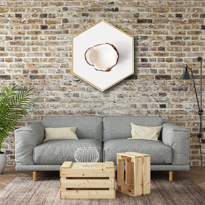 Scandinavian Style Tasty Fruits Canvas Light Color Textured Art Print for Dining Room Clearhalo 'Arts' 'Canvas Art' 1762912