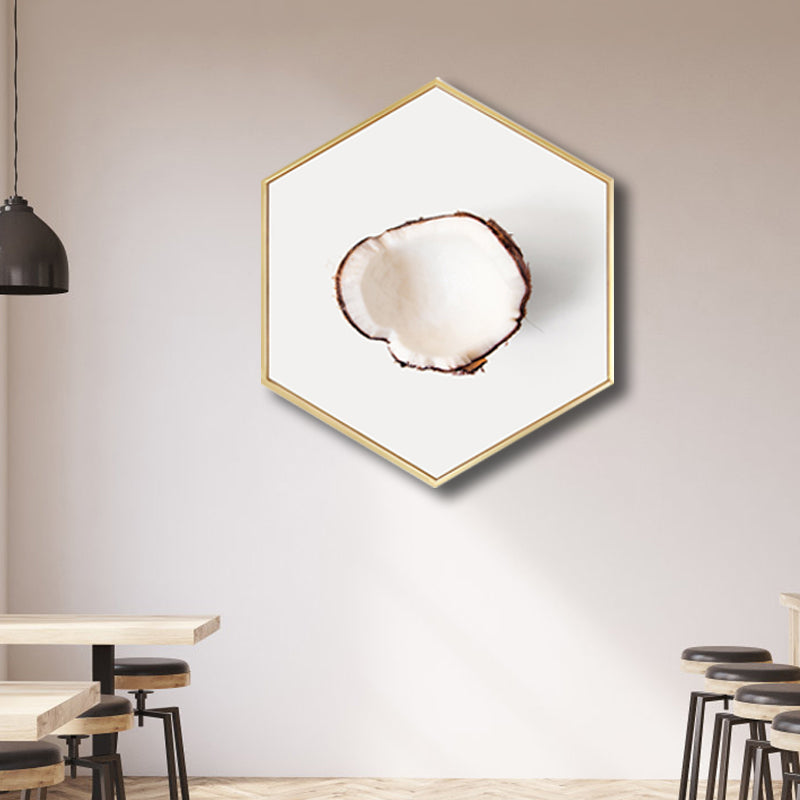 Scandinavian Style Tasty Fruits Canvas Light Color Textured Art Print for Dining Room Clearhalo 'Arts' 'Canvas Art' 1762913