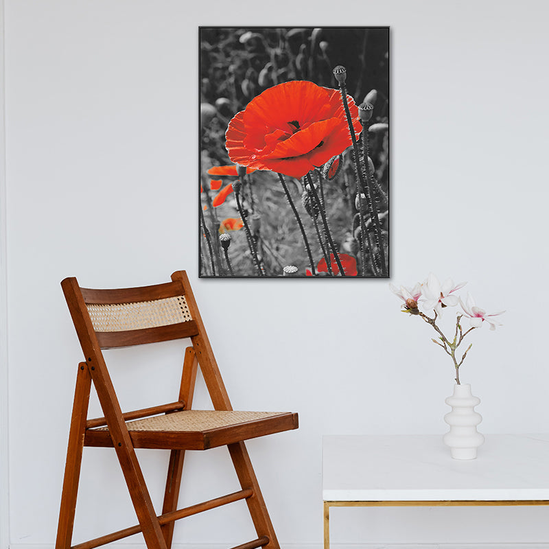 Modern Style Botanical Scene Canvas Soft Color Textured Wall Art Print for Living Room Clearhalo 'Art Gallery' 'Canvas Art' 'Contemporary Art Gallery' 'Modern' Arts' 1762981