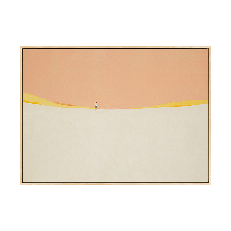 Illustration Nordic Wall Art Decor with Abstract Scenery in Soft Color for Boys Bedroom Clearhalo 'Arts' 'Canvas Art' 1763013