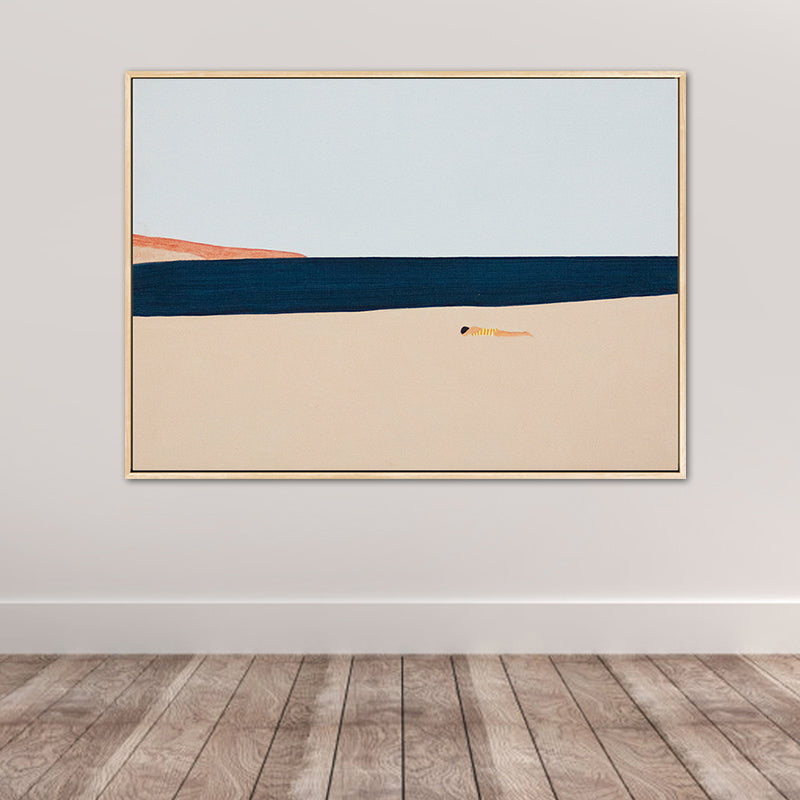 Illustration Nordic Wall Art Decor with Abstract Scenery in Soft Color for Boys Bedroom Clearhalo 'Arts' 'Canvas Art' 1763019