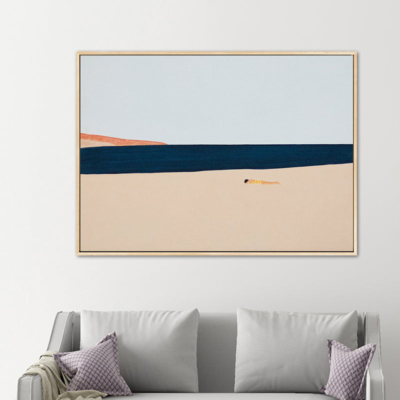 Illustration Nordic Wall Art Decor with Abstract Scenery in Soft Color for Boys Bedroom Clearhalo 'Arts' 'Canvas Art' 1763020