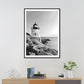 Vintage Seaside Lighthouse Art Print Canvas Gray Building Wall Decor, Multiple Sizes Available Clearhalo 'Arts' 'Canvas Art' 1763076