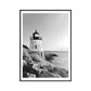 Vintage Seaside Lighthouse Art Print Canvas Gray Building Wall Decor, Multiple Sizes Available Clearhalo 'Arts' 'Canvas Art' 1763077