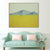 Nordic Mountain Landscape Canvas Art Pastel Color Textured Wall Decor for Bedroom