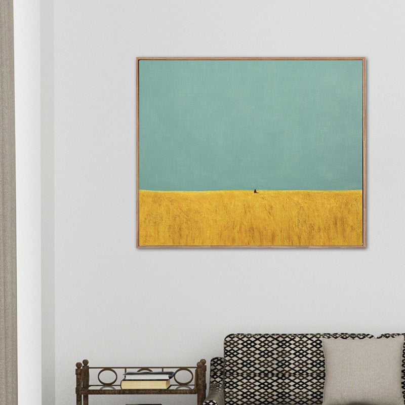 Nordic Mountain Landscape Canvas Art Pastel Color Textured Wall Decor for Bedroom Clearhalo 'Arts' 'Canvas Art' 1763102