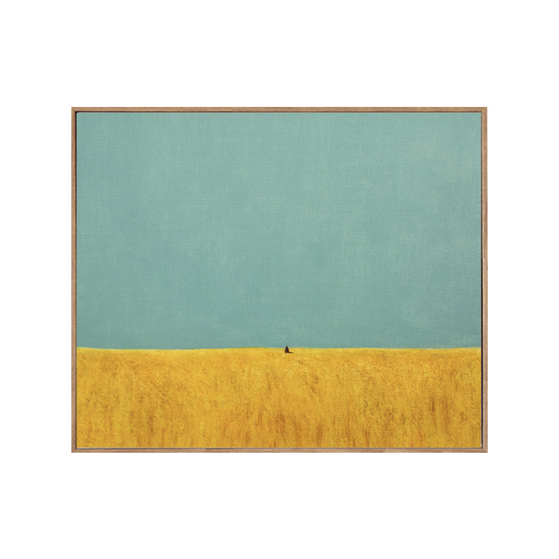 Nordic Mountain Landscape Canvas Art Pastel Color Textured Wall Decor for Bedroom Clearhalo 'Arts' 'Canvas Art' 1763104