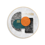 Pastel Color Geometric Canvas Print Textured Wall Art Decor for Bathroom, Multiple Sizes Clearhalo 'Arts' 'Canvas Art' 1763174