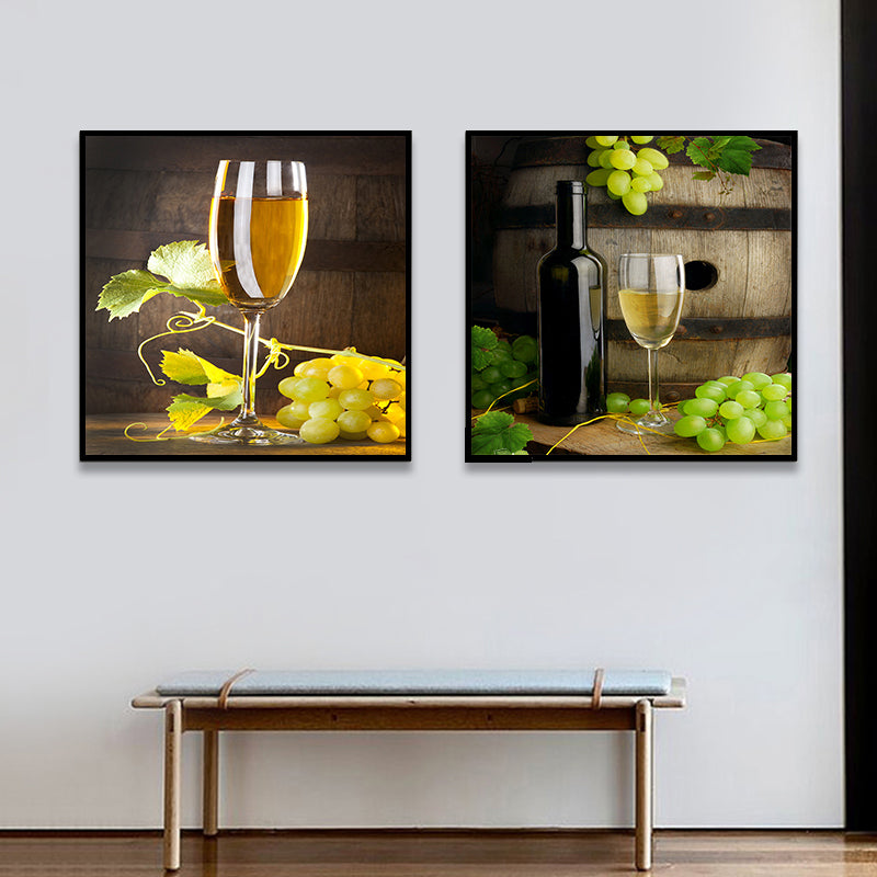 Photograph Drinks Canvas Wall Art Bright Modern Style Wall Decor for Dining Room Clearhalo 'Art Gallery' 'Canvas Art' 'Contemporary Art Gallery' 'Modern' Arts' 1763295
