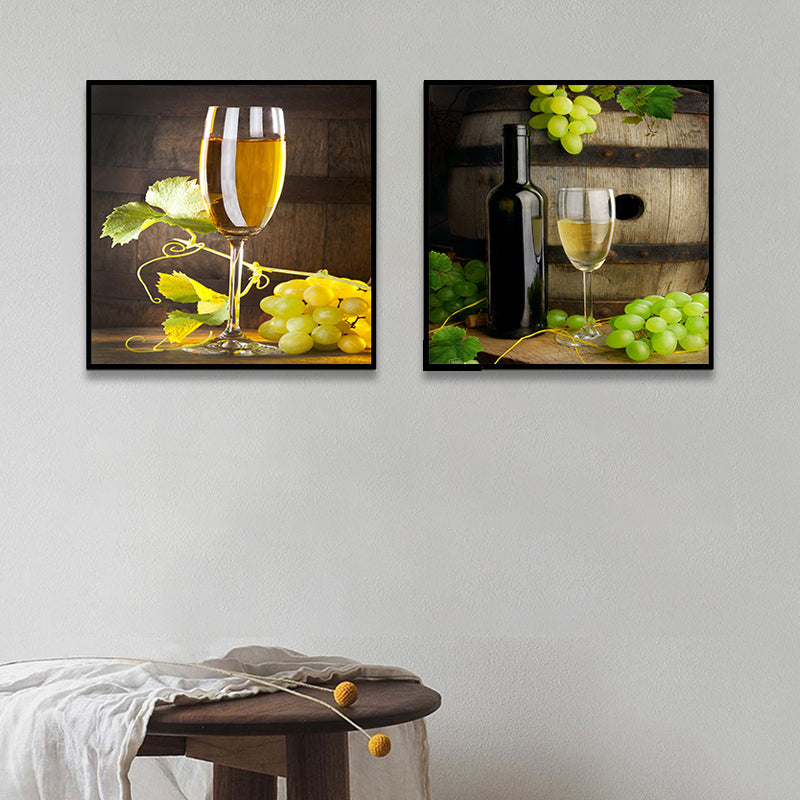 Photograph Drinks Canvas Wall Art Bright Modern Style Wall Decor for Dining Room Clearhalo 'Art Gallery' 'Canvas Art' 'Contemporary Art Gallery' 'Modern' Arts' 1763296