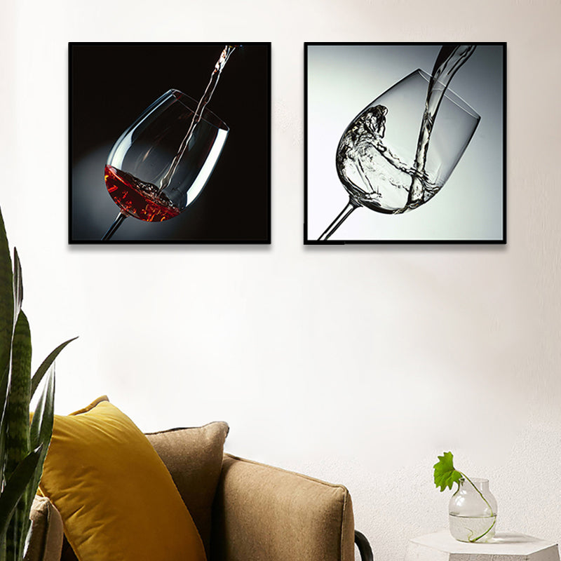 Photograph Drinks Canvas Wall Art Bright Modern Style Wall Decor for Dining Room Clearhalo 'Art Gallery' 'Canvas Art' 'Contemporary Art Gallery' 'Modern' Arts' 1763306