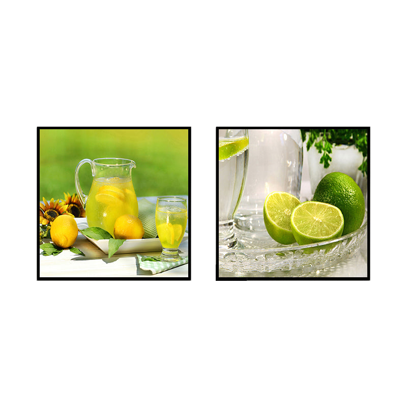 Photograph Drinks Canvas Wall Art Bright Modern Style Wall Decor for Dining Room Clearhalo 'Art Gallery' 'Canvas Art' 'Contemporary Art Gallery' 'Modern' Arts' 1763319