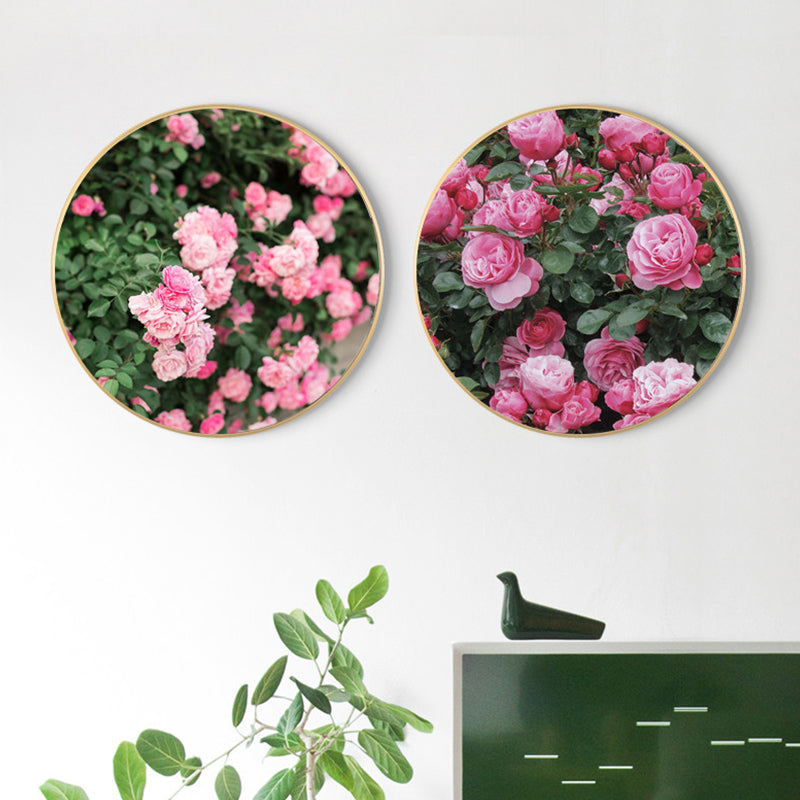 French Country Flower Blossom Canvas Pastel Color Textured Painting for Living Room Clearhalo 'Arts' 'Canvas Art' 1763332