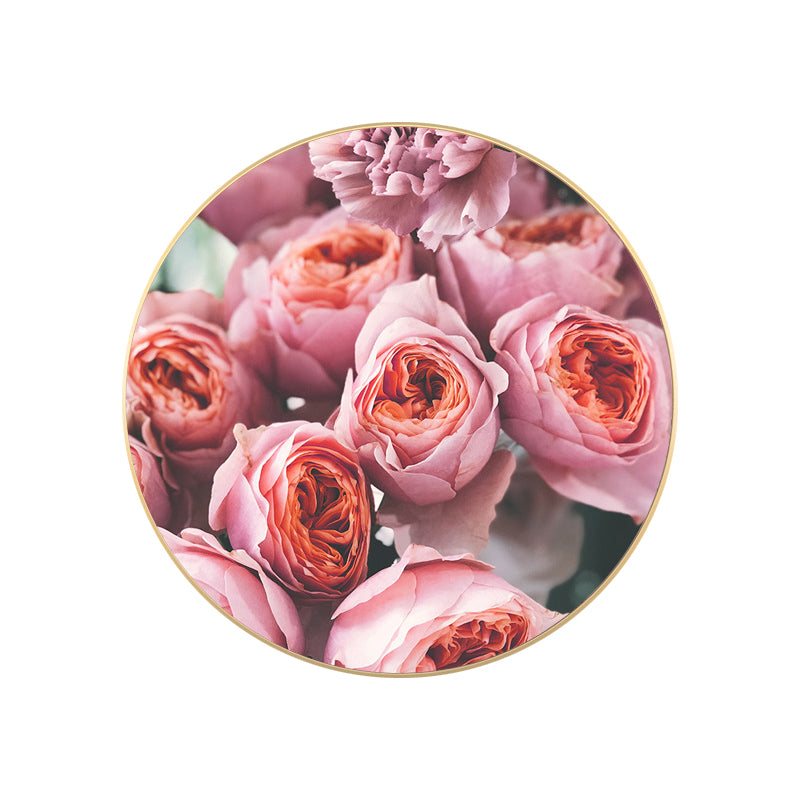 French Country Flower Blossom Canvas Pastel Color Textured Painting for Living Room Clearhalo 'Arts' 'Canvas Art' 1763342