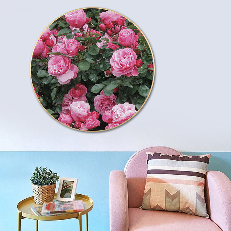 French Country Flower Blossom Canvas Pastel Color Textured Painting for Living Room Clearhalo 'Arts' 'Canvas Art' 1763344