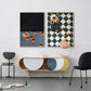Fruit Oranges Art Print Nordic Style Canvas Wall Decor in Dark Color for Living Room Clearhalo 'Arts' 'Canvas Art' 1763414