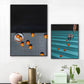 Fruit Oranges Art Print Nordic Style Canvas Wall Decor in Dark Color for Living Room Clearhalo 'Arts' 'Canvas Art' 1763423