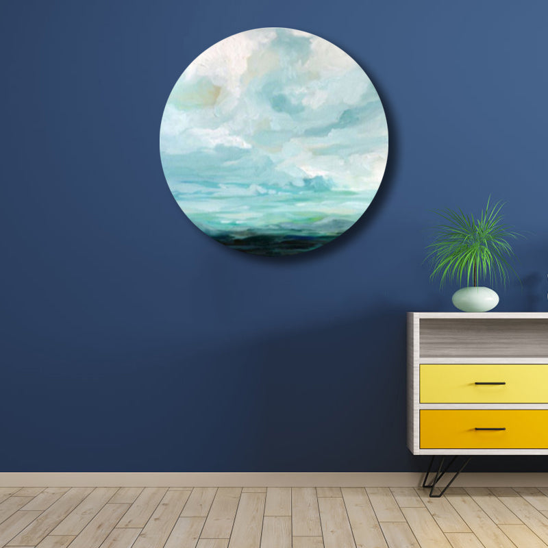 Contemporary Art Hand Painted Canvas Pastel Color Prairie-Scape Painting, Multiple Sizes Options Clearhalo 'Arts' 'Canvas Art' 1763432