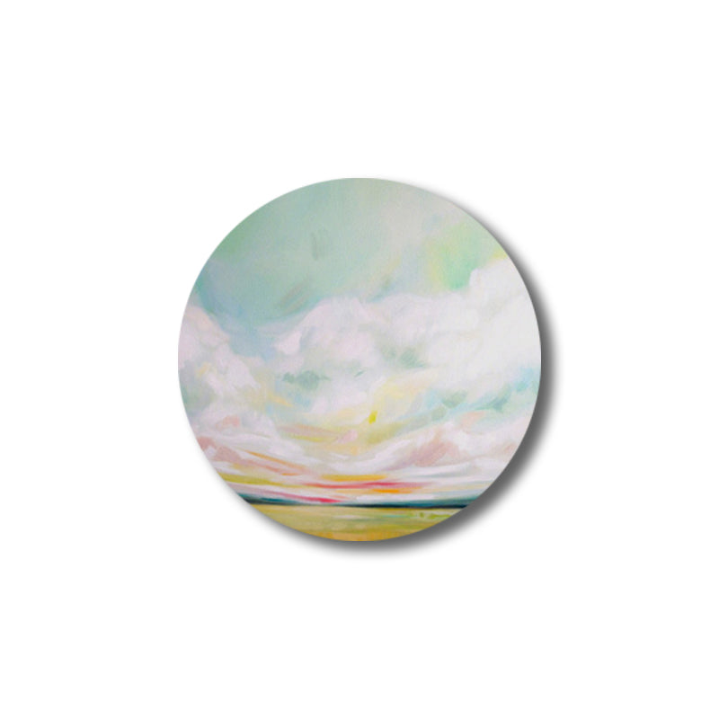 Contemporary Art Hand Painted Canvas Pastel Color Prairie-Scape Painting, Multiple Sizes Options Clearhalo 'Arts' 'Canvas Art' 1763441