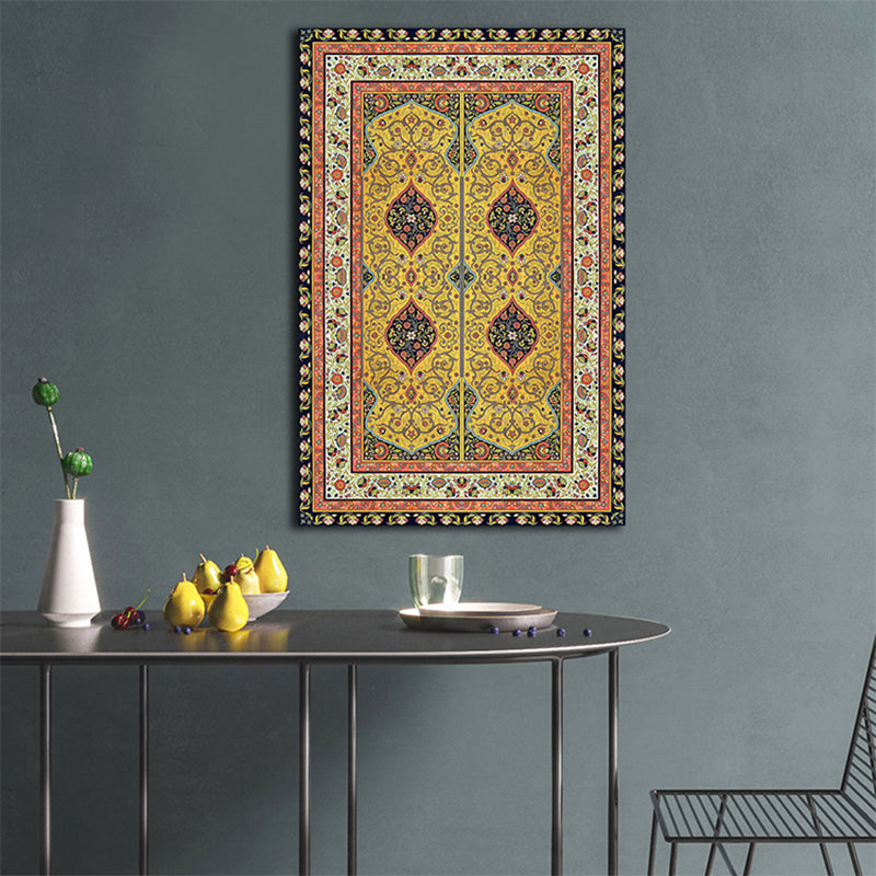 Art Nouveau Paisley Pattern Canvas Light Color Girls Bedroom Painting, Multiple Sizes Yellow Clearhalo 'Arts' 'Canvas Art' 1763637