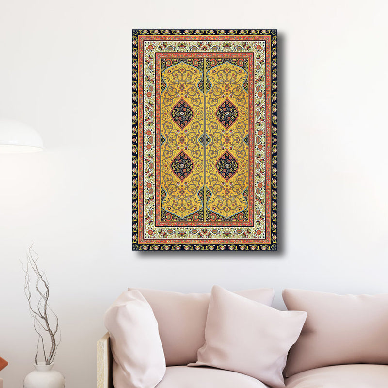 Art Nouveau Paisley Pattern Canvas Light Color Girls Bedroom Painting, Multiple Sizes Clearhalo 'Arts' 'Canvas Art' 1763639