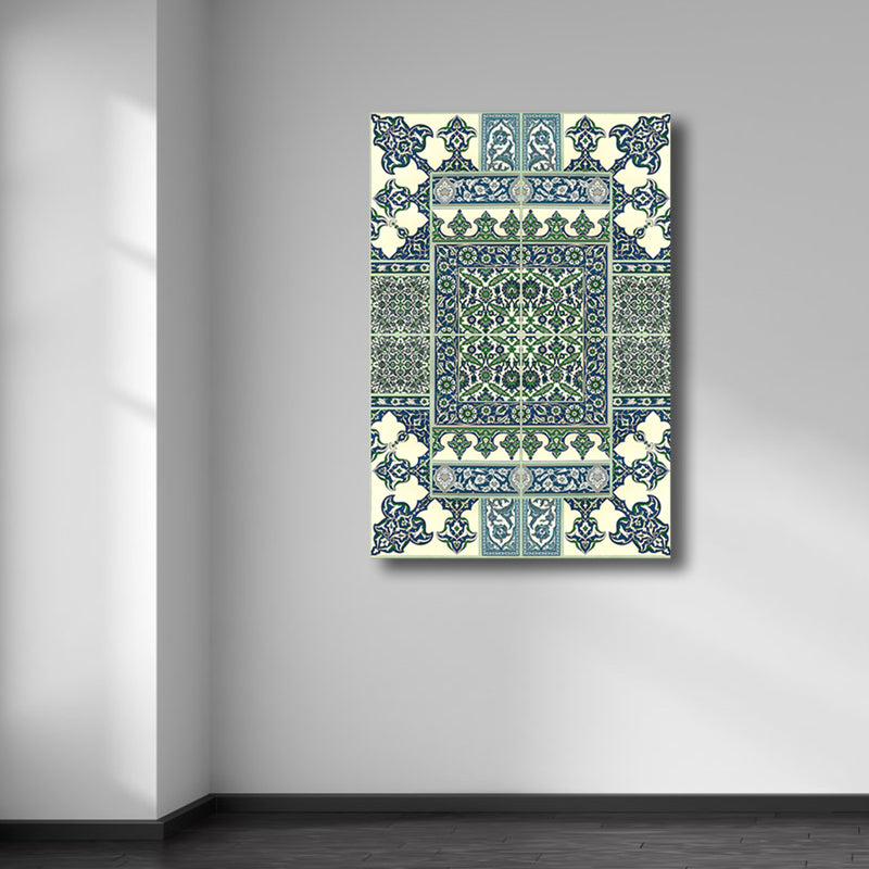 Art Nouveau Paisley Pattern Canvas Light Color Girls Bedroom Painting, Multiple Sizes Clearhalo 'Arts' 'Canvas Art' 1763645