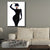 Glam Fashion Woman Canvas Print Black and White Textured Wall Art Decor for Room