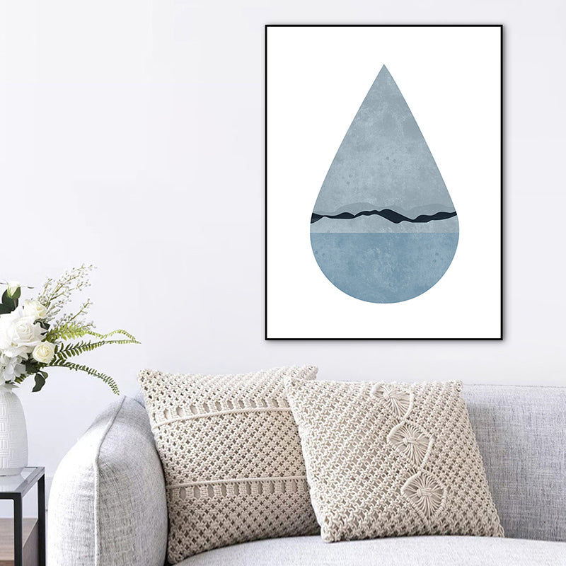 Vast Sea Landscape Wrapped Canvas Scandinavian Textured Home Gallery Wall Art Print Clearhalo 'Arts' 'Canvas Art' 1763772