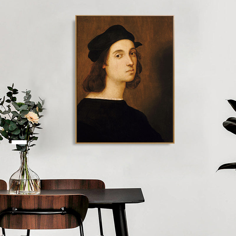 Renaissance Style Figure Canvas Boys Bedroom Wall Art Decor in Brown, Multiple Sizes Clearhalo 'Arts' 'Canvas Art' 1763792
