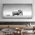 Walking Elephant Painting Soft Color Canvas Wall Art Print Textured, Multiple Sizes Dark Gray Clearhalo 'Art Gallery' 'Canvas Art' 'Kids' Arts' 1763832