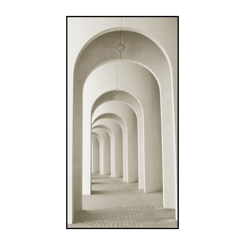 Modern Long Corridor Canvas Art for Bedroom Photography Wall Decor, Multiple Sizes Clearhalo 'Art Gallery' 'Canvas Art' 'Contemporary Art Gallery' 'Modern' Arts' 1763846