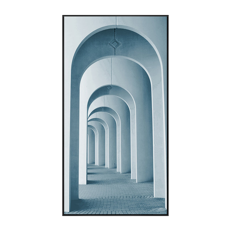 Modern Long Corridor Canvas Art for Bedroom Photography Wall Decor, Multiple Sizes Clearhalo 'Art Gallery' 'Canvas Art' 'Contemporary Art Gallery' 'Modern' Arts' 1763853