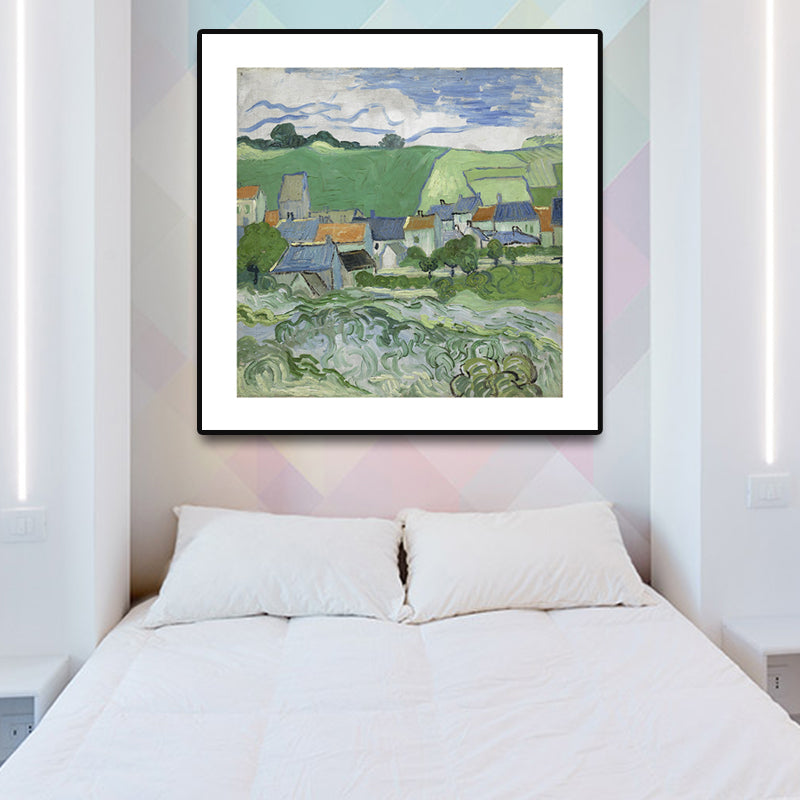 Soft Color Impressionism Canvas Art Farmfield View Wall Decor for Kitchen, Multiple Sizes Clearhalo 'Arts' 'Canvas Art' 1763869