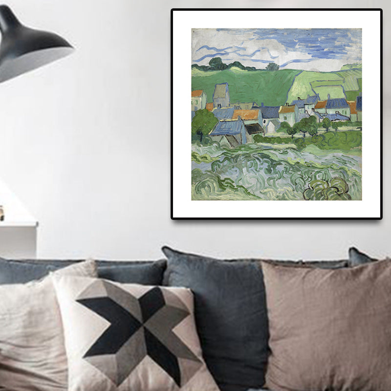 Soft Color Impressionism Canvas Art Farmfield View Wall Decor for Kitchen, Multiple Sizes Clearhalo 'Arts' 'Canvas Art' 1763870