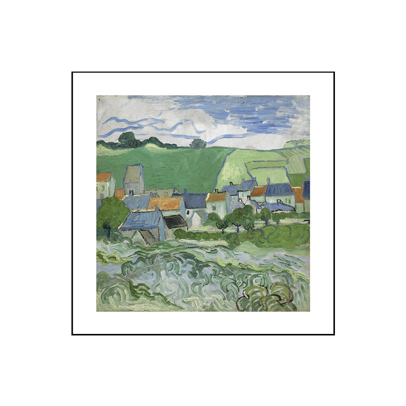 Soft Color Impressionism Canvas Art Farmfield View Wall Decor for Kitchen, Multiple Sizes Clearhalo 'Arts' 'Canvas Art' 1763871