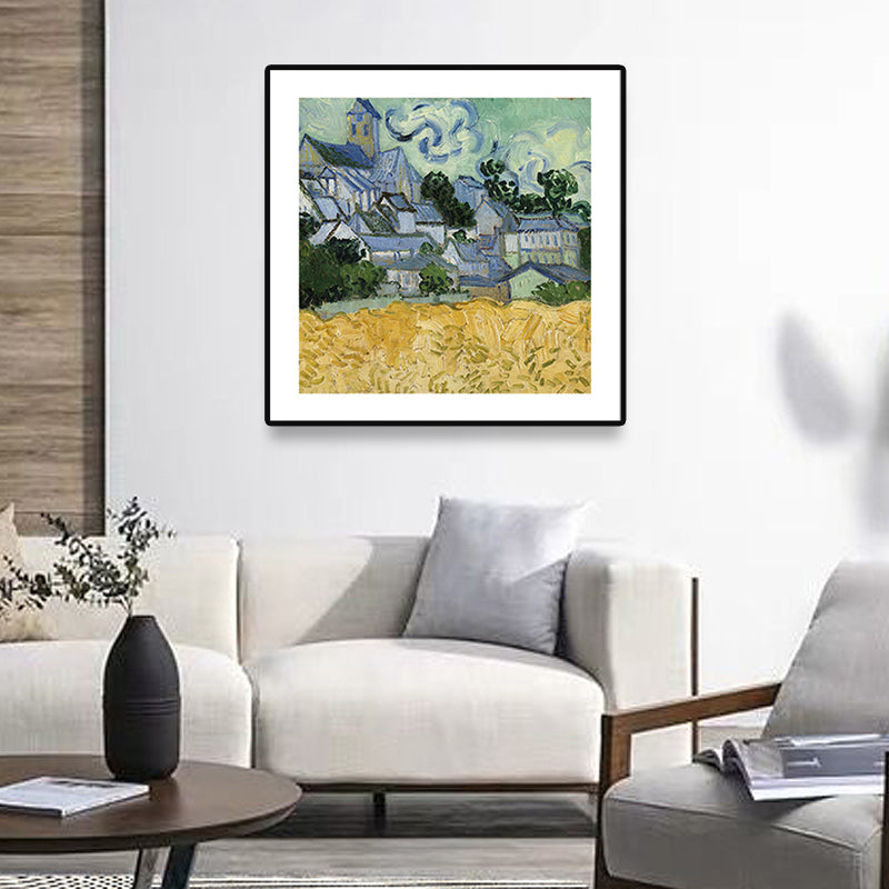 Soft Color Impressionism Canvas Art Farmfield View Wall Decor for Kitchen, Multiple Sizes Clearhalo 'Arts' 'Canvas Art' 1763876