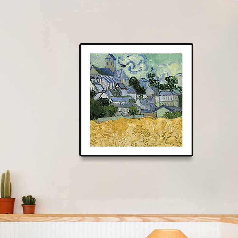 Soft Color Impressionism Canvas Art Farmfield View Wall Decor for Kitchen, Multiple Sizes Clearhalo 'Arts' 'Canvas Art' 1763877