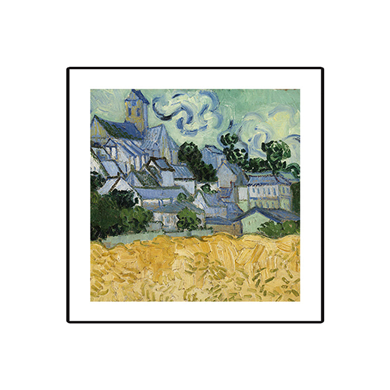 Soft Color Impressionism Canvas Art Farmfield View Wall Decor for Kitchen, Multiple Sizes Clearhalo 'Arts' 'Canvas Art' 1763878