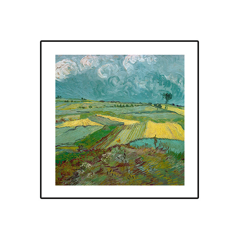 Soft Color Impressionism Canvas Art Farmfield View Wall Decor for Kitchen, Multiple Sizes Clearhalo 'Arts' 'Canvas Art' 1763882