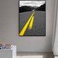 Black Mountain Road Canvas Print Textured Contemporary Living Room Wall Art Decor Clearhalo 'Art Gallery' 'Canvas Art' 'Contemporary Art Gallery' 'Modern' Arts' 1763885