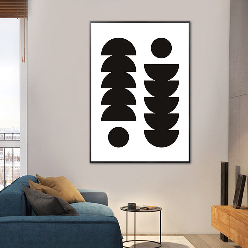 Textured Geometry Wall Art Print Nordic Style Canvas for Dorm Room, Multiple Sizes Clearhalo 'Arts' 'Canvas Art' 1763932