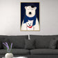 Nordic Animal Drawing Canvas Art Pastel Color Bedroom Wall Decor, Multiple Sizes Available Clearhalo 'Arts' 'Canvas Art' 1763936