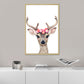 Nordic Animal Drawing Canvas Art Pastel Color Bedroom Wall Decor, Multiple Sizes Available Clearhalo 'Arts' 'Canvas Art' 1763945